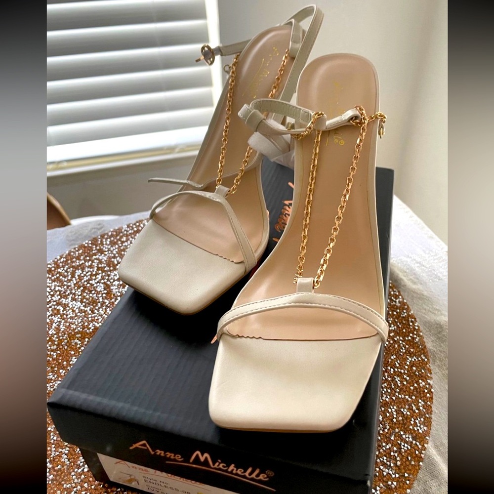 Anne Michelle Chain Heel Sandal